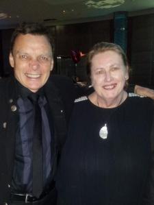 With Graeme Simsion at the RWA Awards Dinner recently